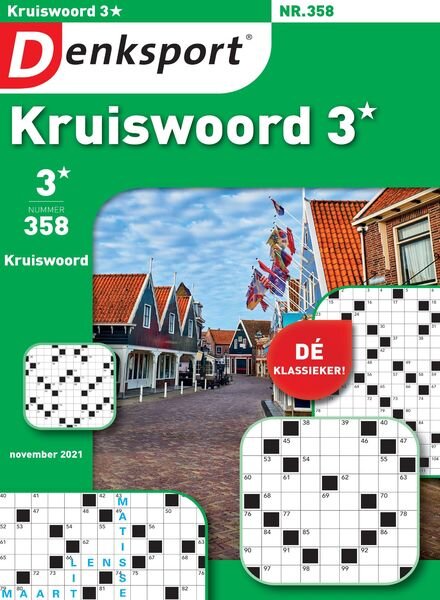 Denksport Kruiswoord 3 – 04 november 2021 Cover