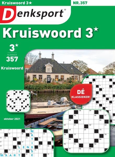 Denksport Kruiswoord 3 – 07 oktober 2021 Cover