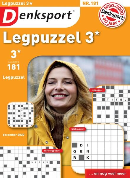 Denksport Legpuzzel 3 – 10 december 2020 Cover