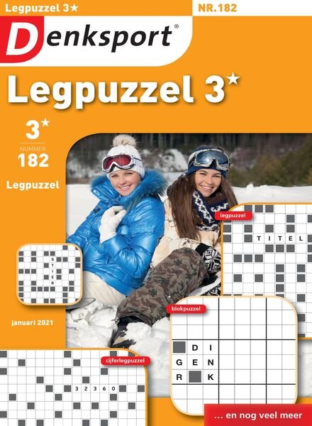 Denksport Legpuzzel 3 – 14 januari 2021 Cover