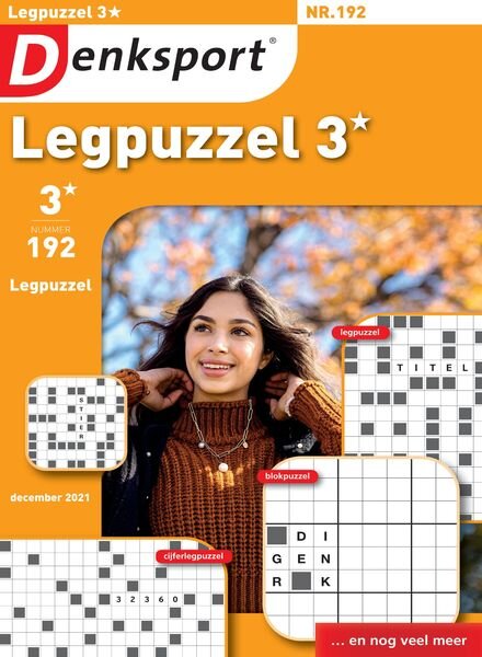 Denksport Legpuzzel 3 – 18 november 2021 Cover