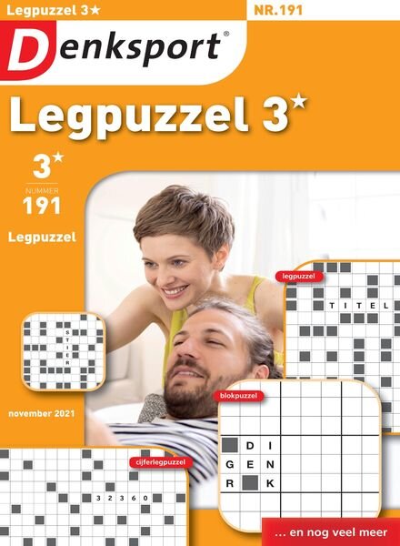 Denksport Legpuzzel 3 – 21 oktober 2021 Cover