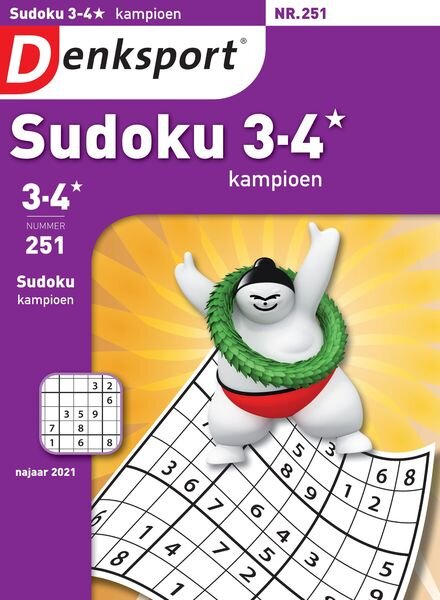 Denksport Sudoku 3-4 kampioen – 21 oktober 2021 Cover