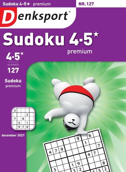 Denksport Sudoku 4-5 premium – 25 november 2021 Cover