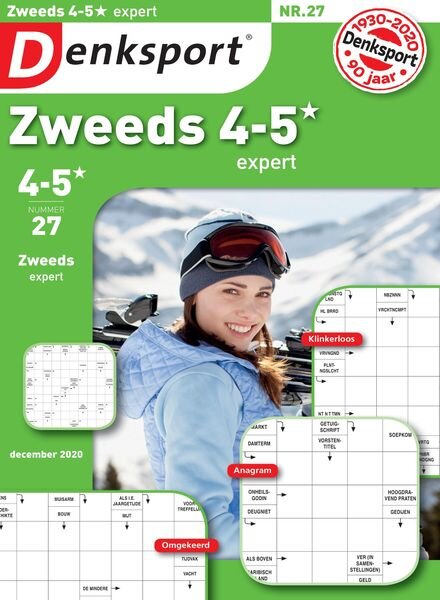 Denksport Zweeds 4-5 – 17 december 2020 Cover