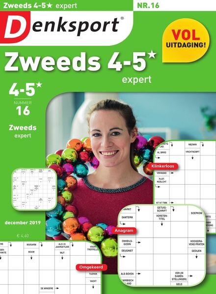 Denksport Zweeds 4-5 – 28 november 2019 Cover