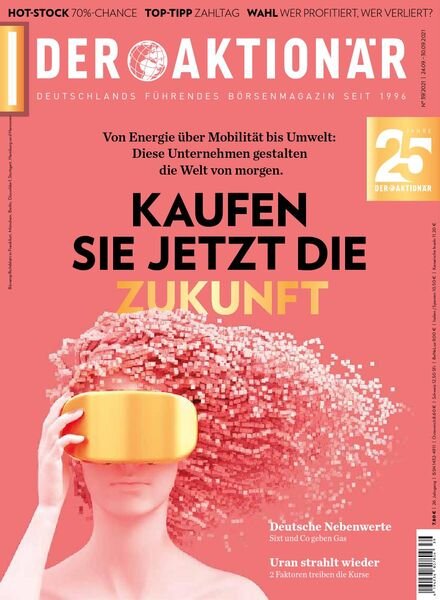 Der Aktionar – 23 September 2021 Cover