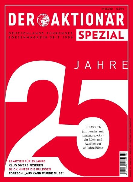 Der Aktionar – Sonderheft Spezial 03 2021 Cover