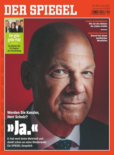 DER SPIEGEL – 02 October 2021 Cover