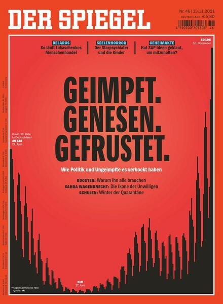 DER SPIEGEL – 13 November 2021 Cover