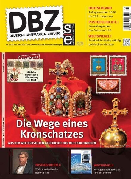 Deutsche Briefmarken-Zeitung – 22 Oktober 2021 Cover