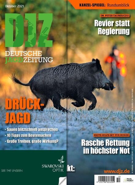 Deutsche Jagdzeitung – Oktober 2021 Cover
