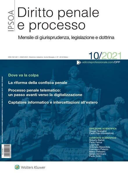 Diritto Penale e Processo – Ottobre 2021 Cover