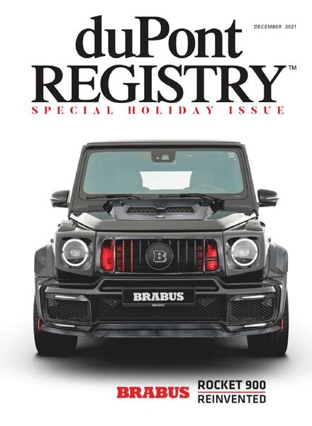 duPont Registry – December 2021 Cover