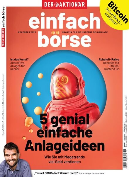 einfach bOrse – November 2021 Cover