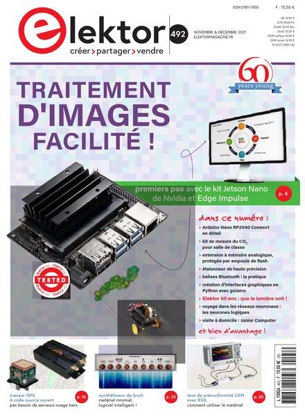 Elektor France – Novembre-Decembre 2021 Cover