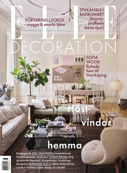 Elle Decoration Sweden – oktober 2021 Cover