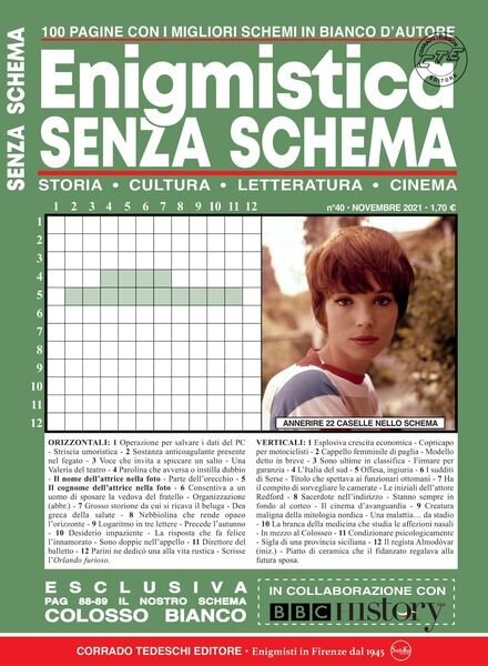 Enigmistica Senza Schema – novembre 2021 Cover