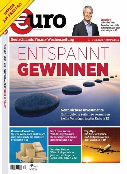 Euro am Sonntag – 01 Oktober 2021 Cover
