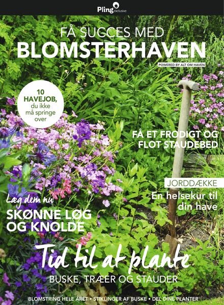Fa SUCCES MED BLOMSTERHAVEN powered by Alt om haven – august 2019 Cover