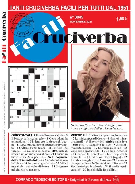 Facili Cruciverba – novembre 2021 Cover