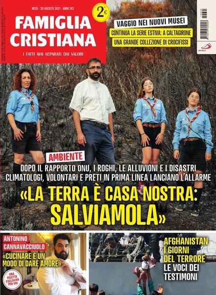 Famiglia Cristiana – 29 Agosto 2021 Cover