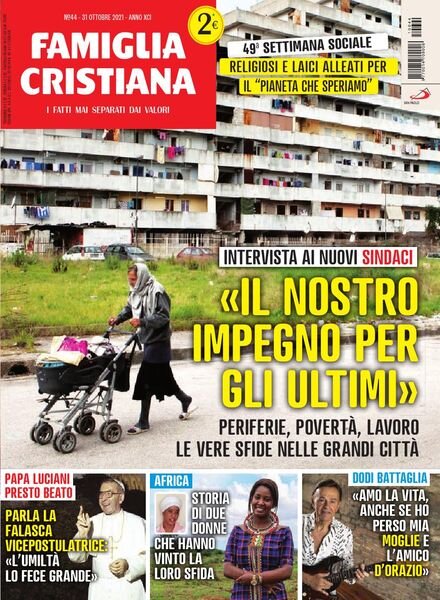 Famiglia Cristiana – 31 Ottobre 2021 Cover