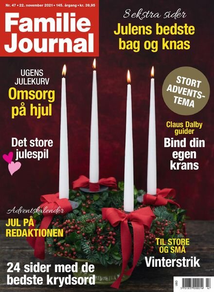 Familie Journal – 22 november 2021 Cover