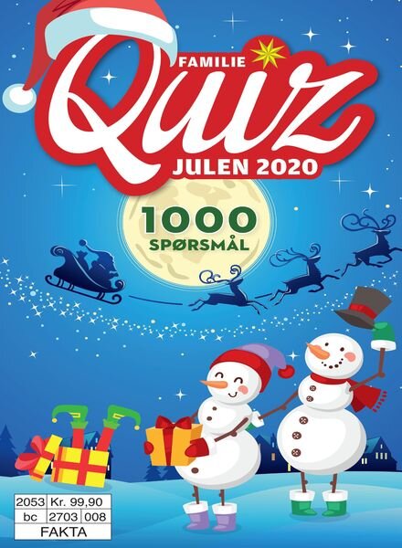 Familiequiz Norge – 01 januar 2021 Cover