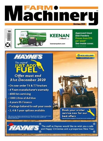 Farm Machinery – Christmas 2020 Cover