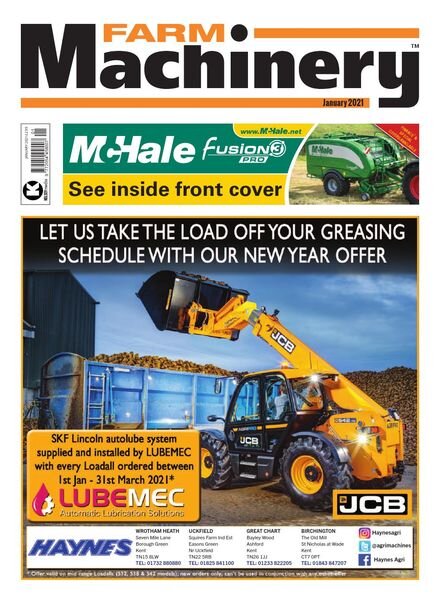 Farm Machinery – January 2021 Cover