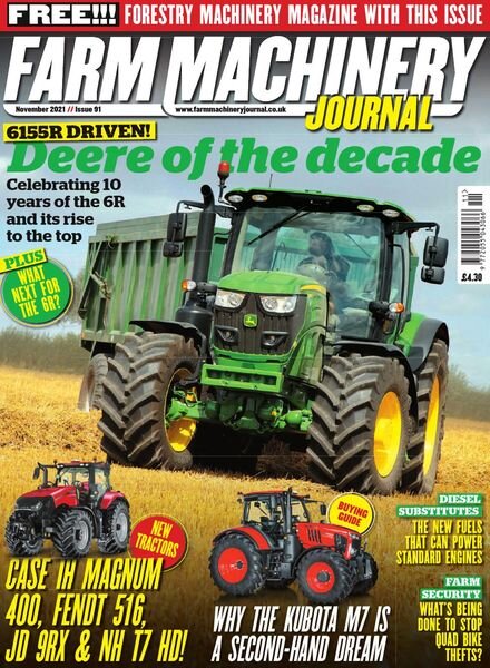 Farm Machinery Journal – November 2021 Cover