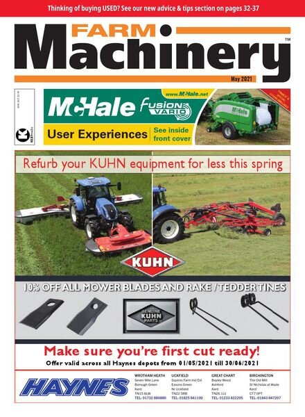 Farm Machinery – May 2021 Cover