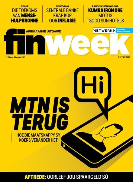 Finweek Afrikaans Edition – Oktober 22, 2021 Cover