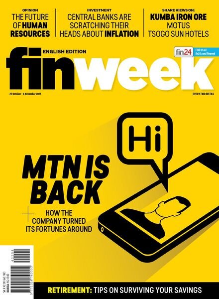 Finweek English Edition – October 22, 2021 Cover
