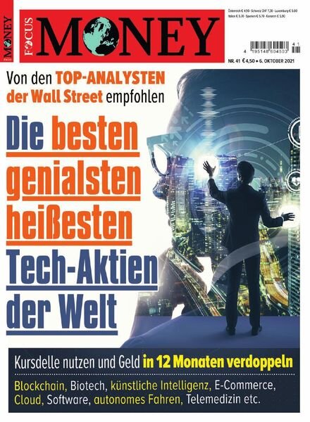 FOCUS MONEY – 07 Oktober 2021 Cover