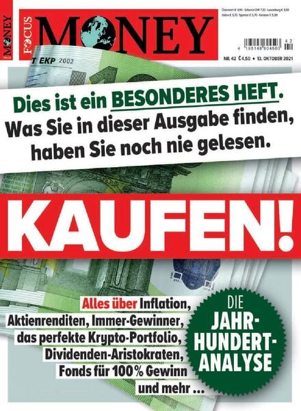 Focus Money – 13 Oktober 2021 Cover