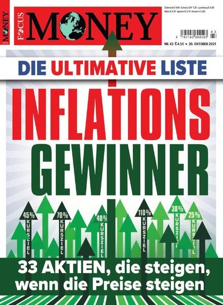 FOCUS-MONEY – 20 Oktober 2021 Cover