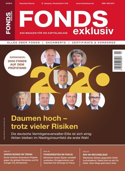 FONDS exklusiv DE – 18 Dezember 2019 Cover