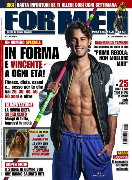 For Men Magazine – Novembre 2021 Cover