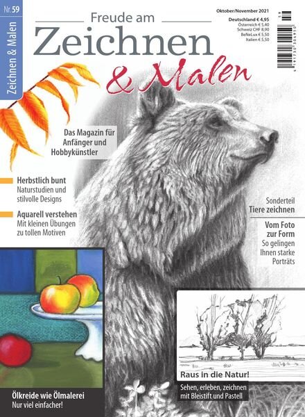 Freude am Zeichnen & Malen – Oktober-November 2021 Cover