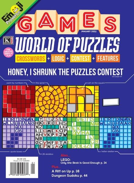Games World of Puzzles – January 2022 Cover