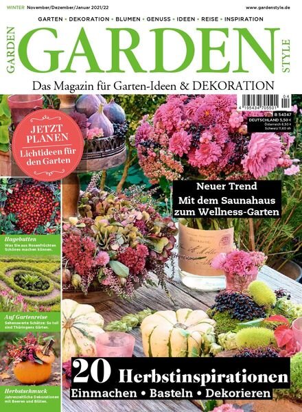Garden Style – November 2021 – Januar 2022 Cover