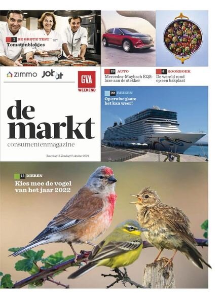 Gazet van Antwerpen De Markt – 16 oktober 2021 Cover