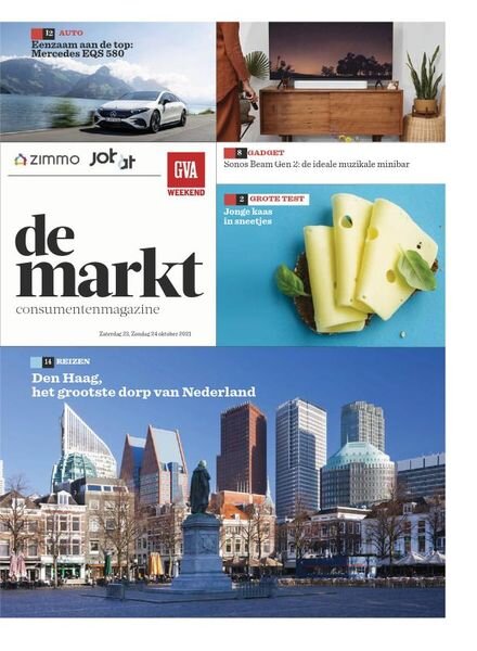 Gazet van Antwerpen De Markt – 23 oktober 2021 Cover
