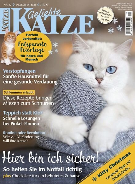 Geliebte Katze – Dezember 2021 Cover