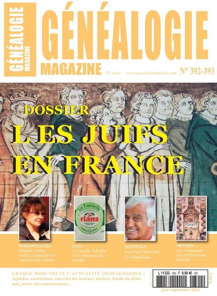 Genealogie – Juin-Septembre 2021 Cover