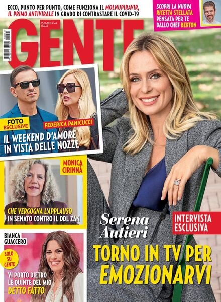 Gente Italia – 13 novembre 2021 Cover