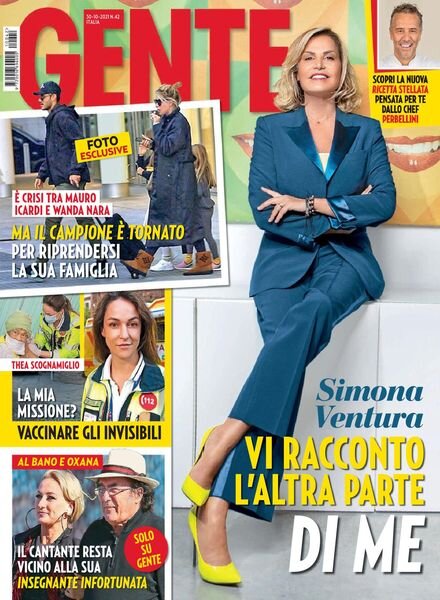 Gente Italia – 30 ottobre 2021 Cover