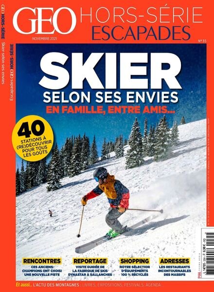 Geo – Hors-Serie Escapades – Novembre 2021 Cover